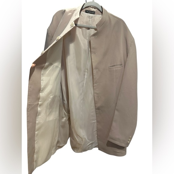 Emporio Armani Beige Button-Up blazer Jacket size 3XL - Picture 8 of 11